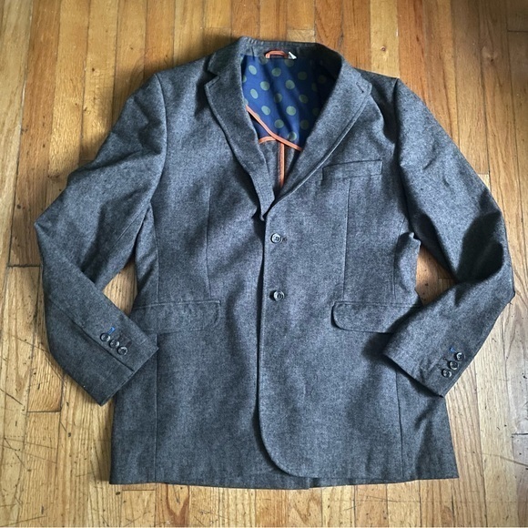 Men's Gray  Camden Fit Boden Blazer Size 44L - Picture 1 of 8